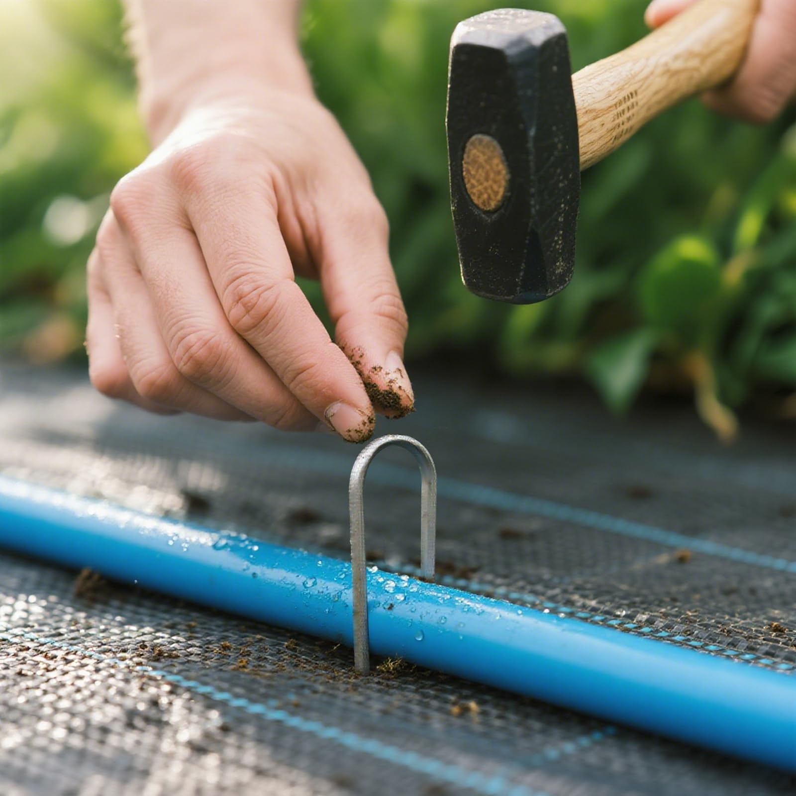 MySit 12 Inch Heavy Duty Garden Stakes silver colour