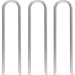 MySit 12 Inch Heavy Duty U Shaped Garden Stakes pack front view