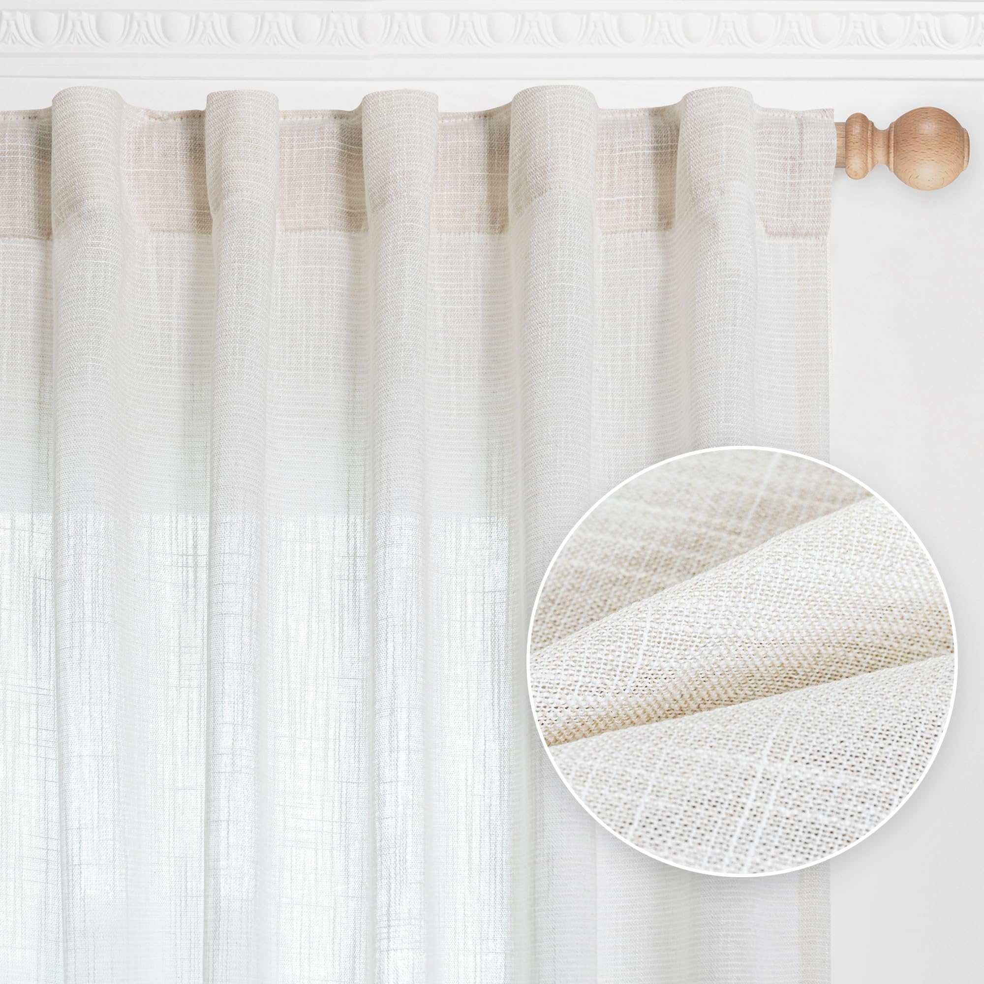 MYSKY HOME curtains hanging in a patio setting