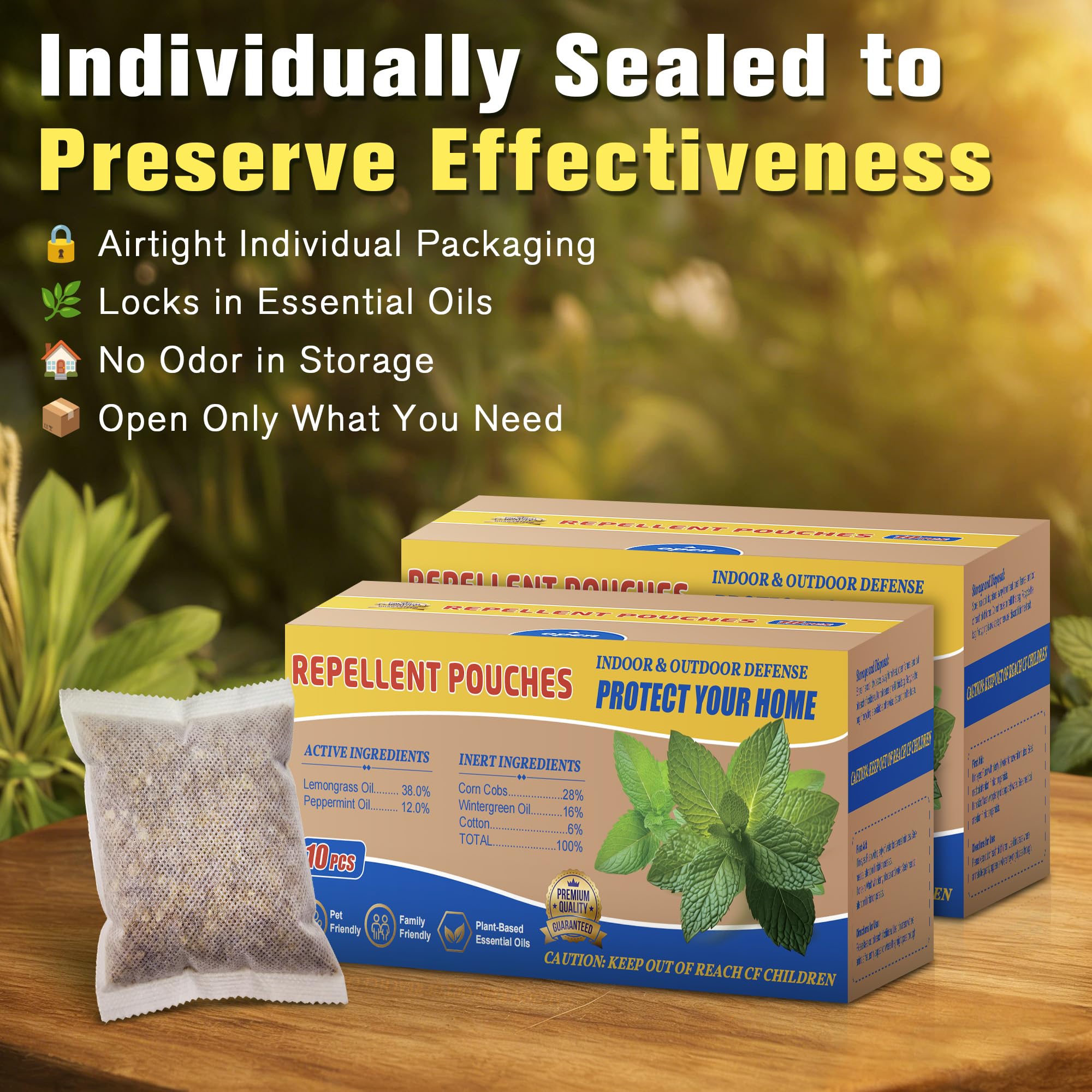 Mysora packaging of Snake Repellent Pouches