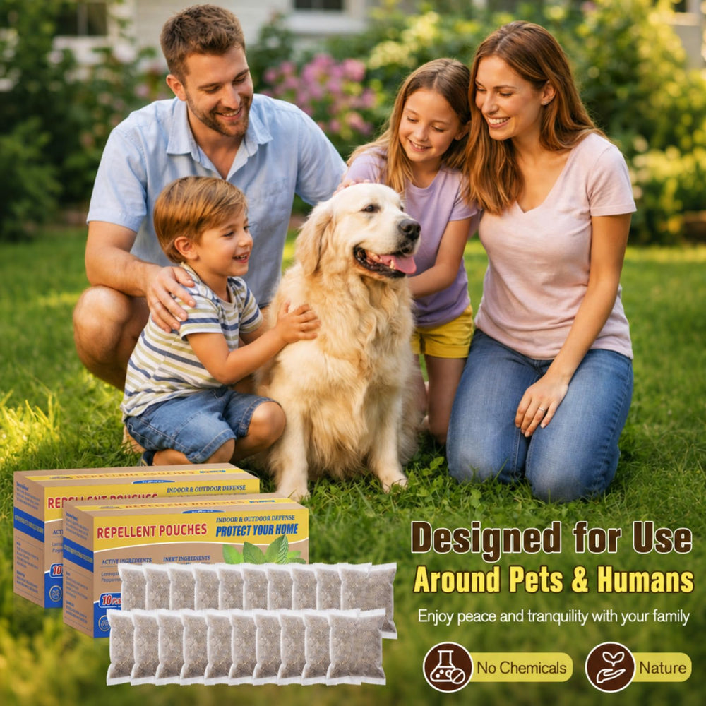 Mysora Snake Repellent Pouches in outdoor setting