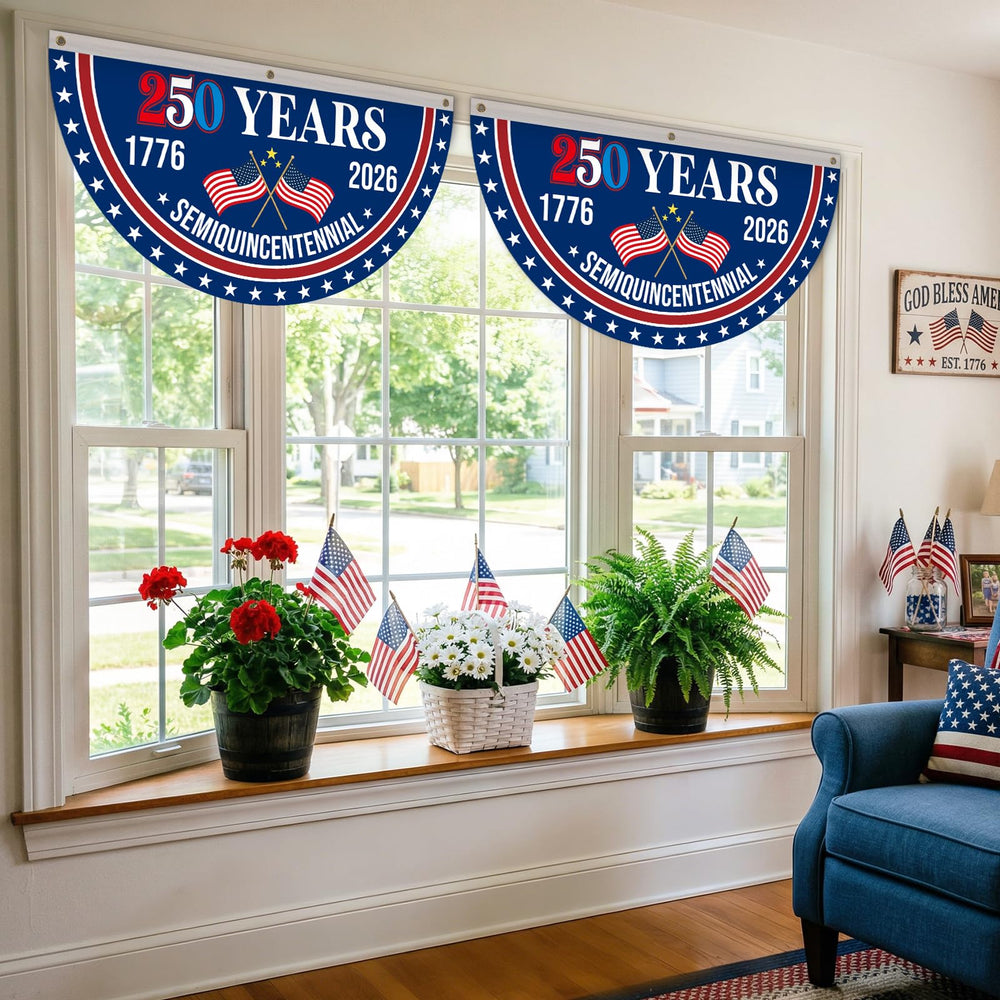 Mythcloud 4th of July Patriotic Bunting package with two pieces