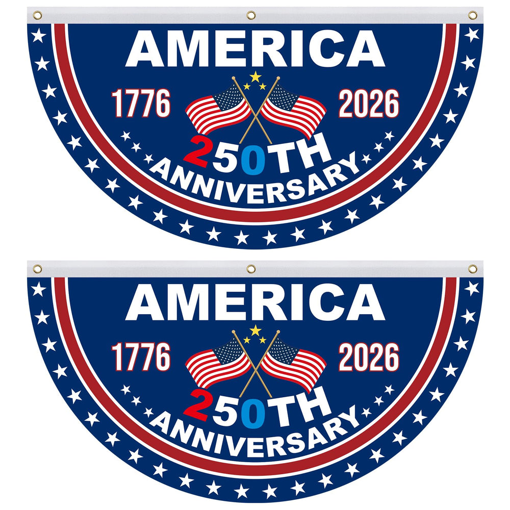 Mythcloud USA 250th Anniversary Flag Bunting with classic star patterns