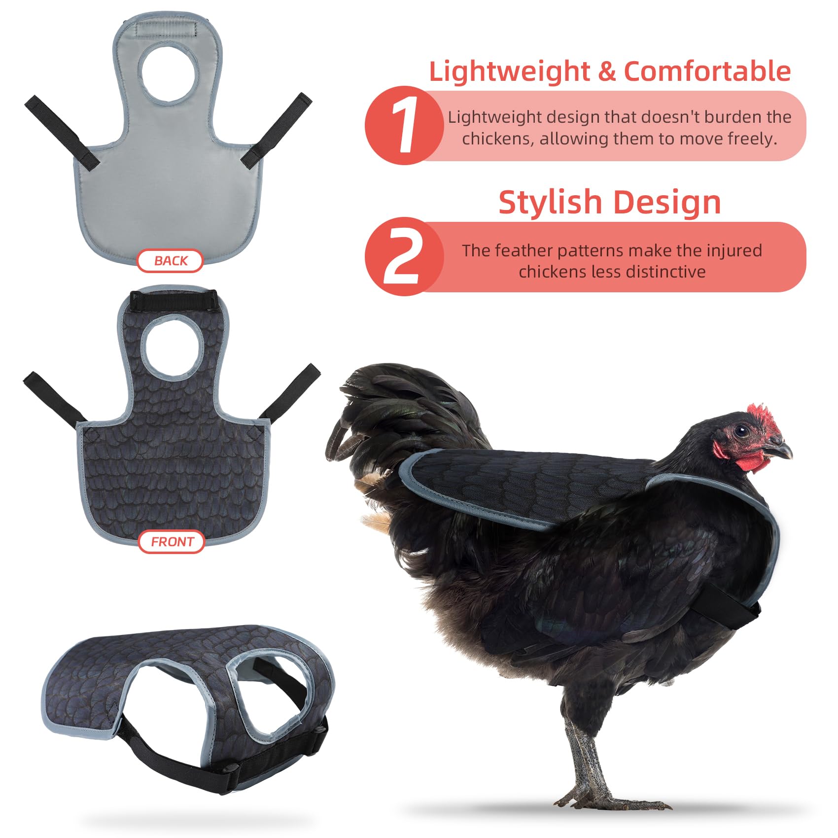 MYWSN Chicken Saddle package layout