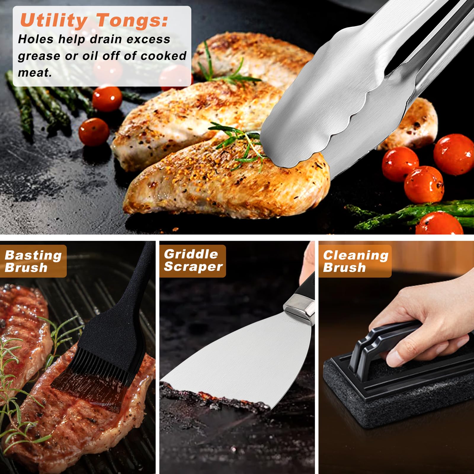 N NOBLE FAMILY Griddle Accessories Kit gift box packaging