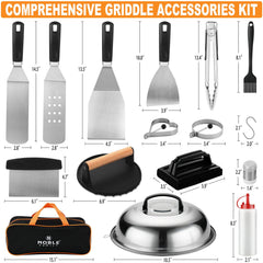 N NOBLE FAMILY spatulas and tools in carry bag