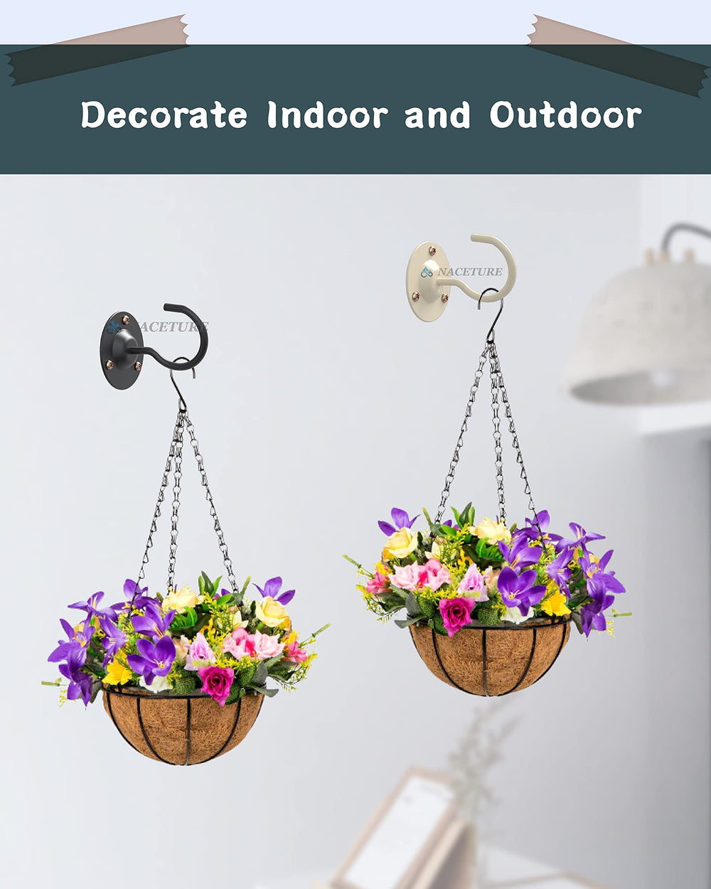 NACETURE Heavy Duty Hooks hanging wind chimes