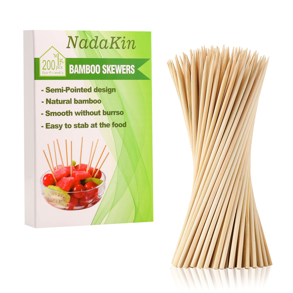 NadaKin bamboo skewers 200 pcs pack front view