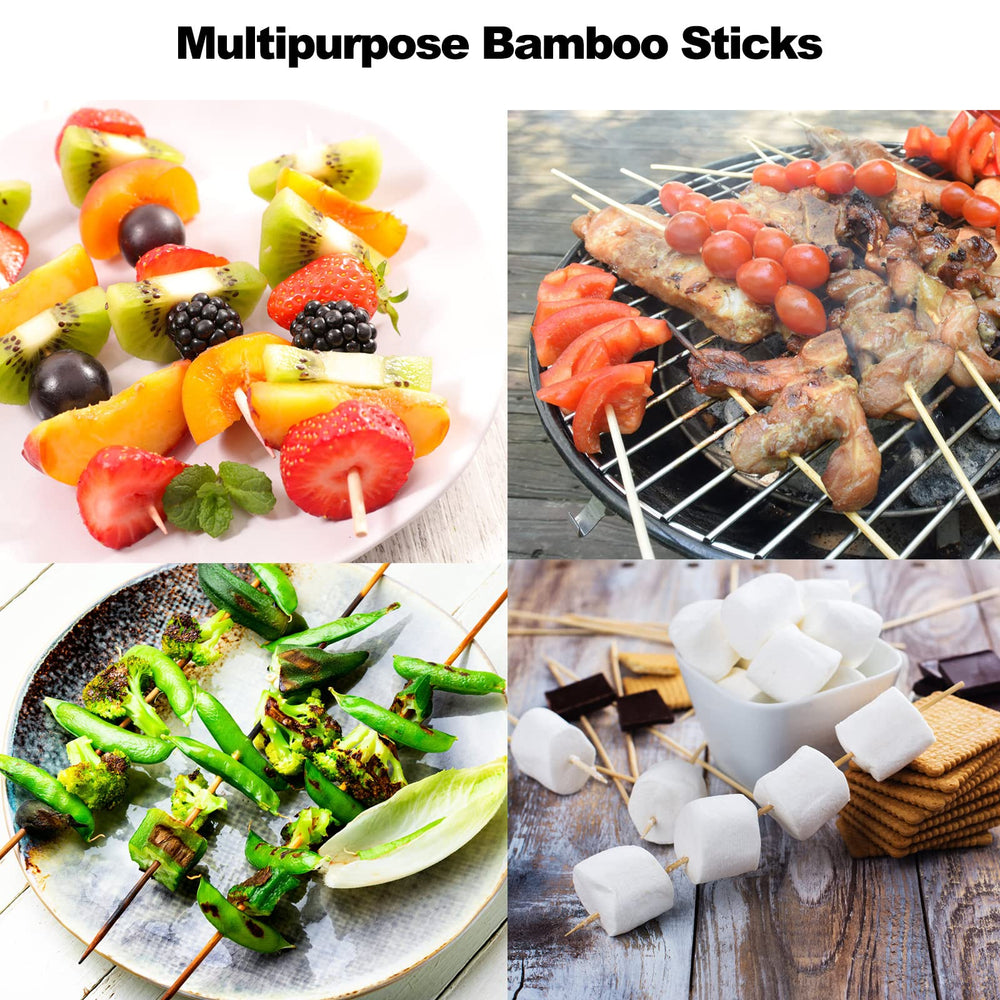 NadaKin Bamboo Skewers in a grilling setup