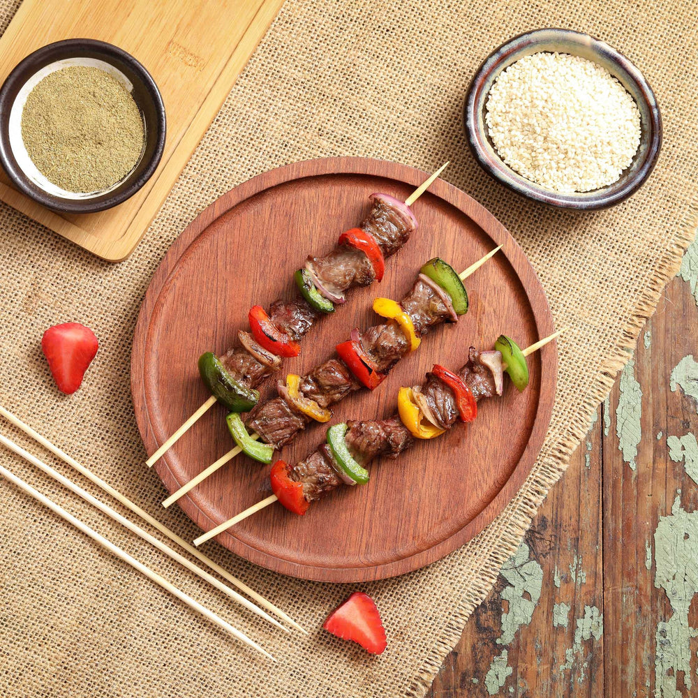 NadaKin Bamboo Skewers showing semi-pointed tips