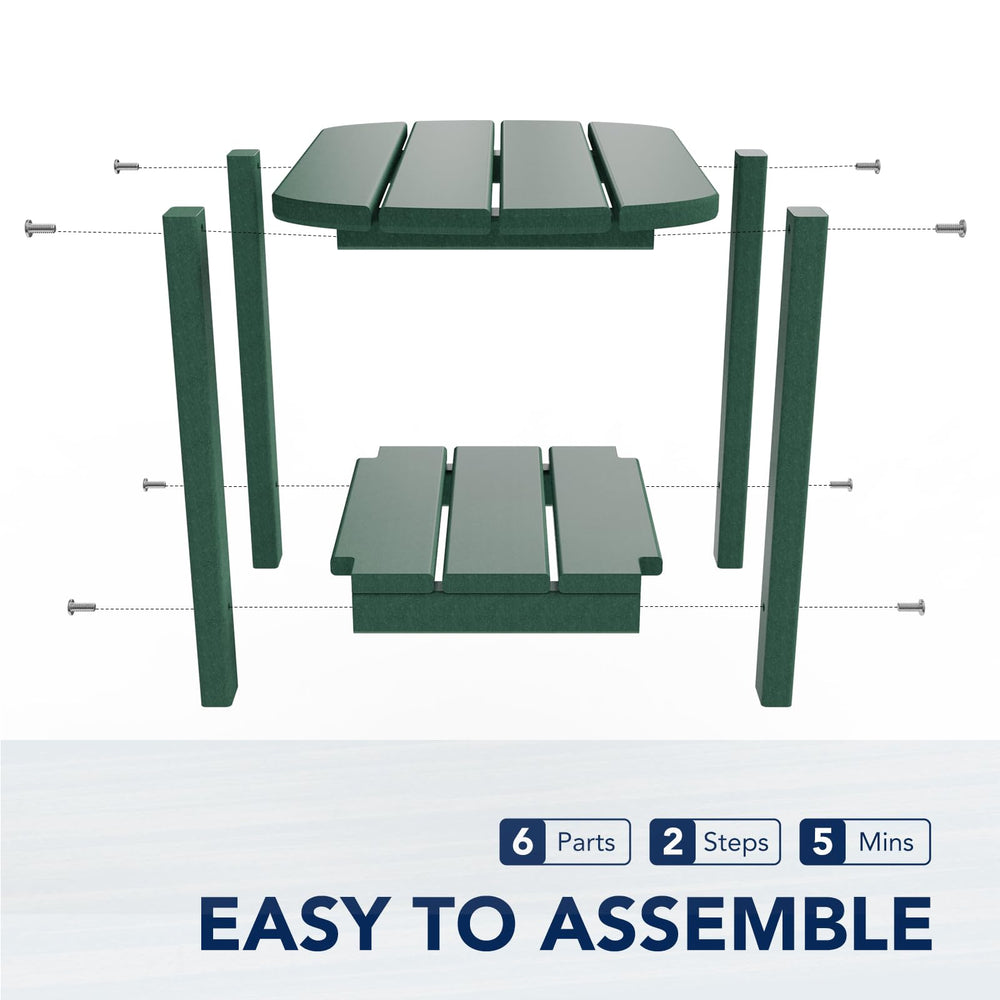 nalone Adirondack Side Table assembly parts