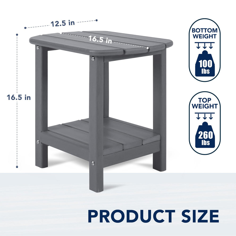 nalone Adirondack Side Table grey assembly parts
