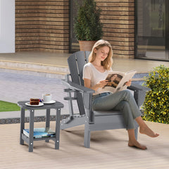 nalone Adirondack Side Table grey with drinks