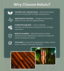 Nalulu Bamboo Wind Chimes packaging