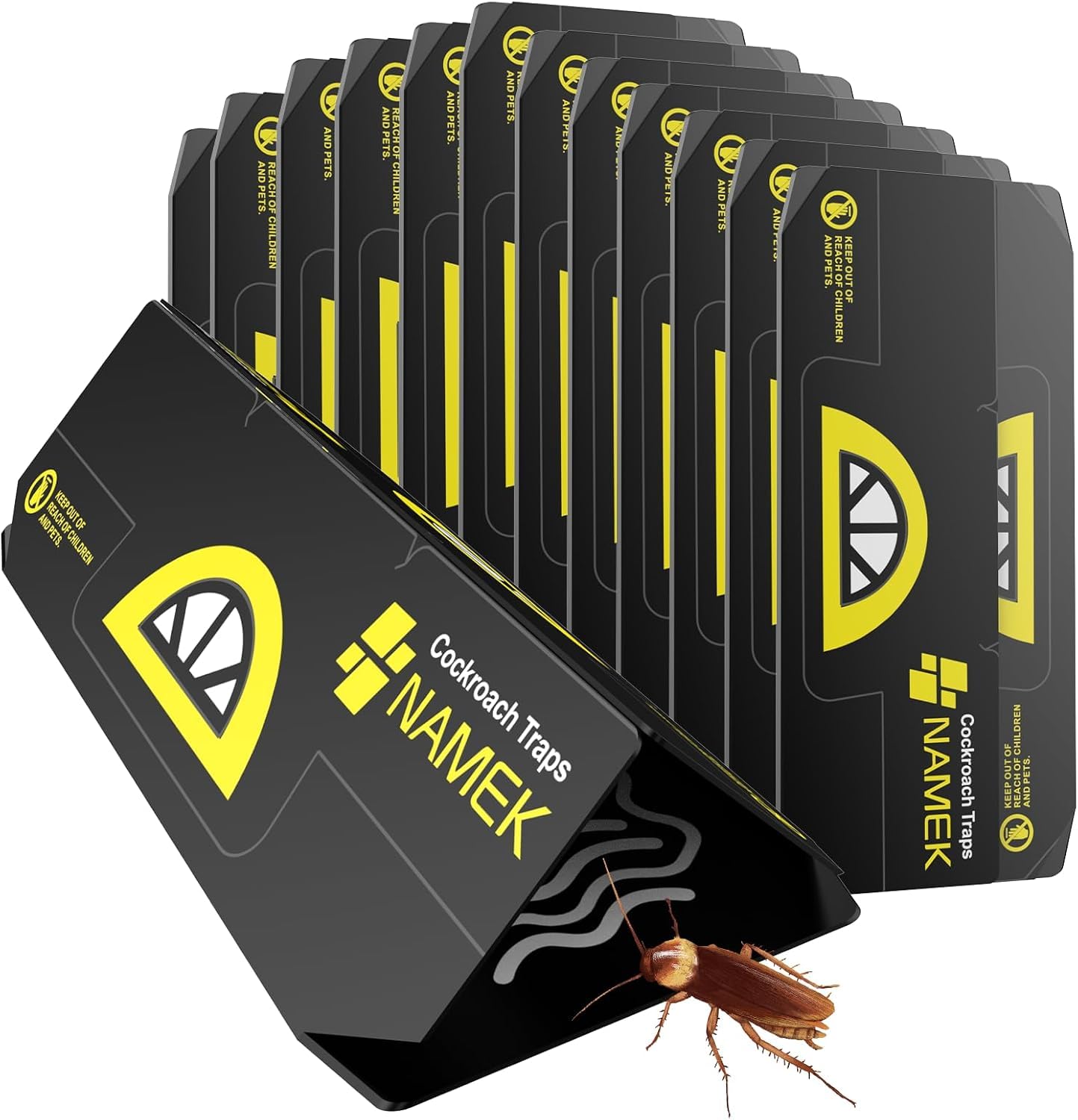 NAMEK Cockroach Glue Traps 20-Pack front view with packaging