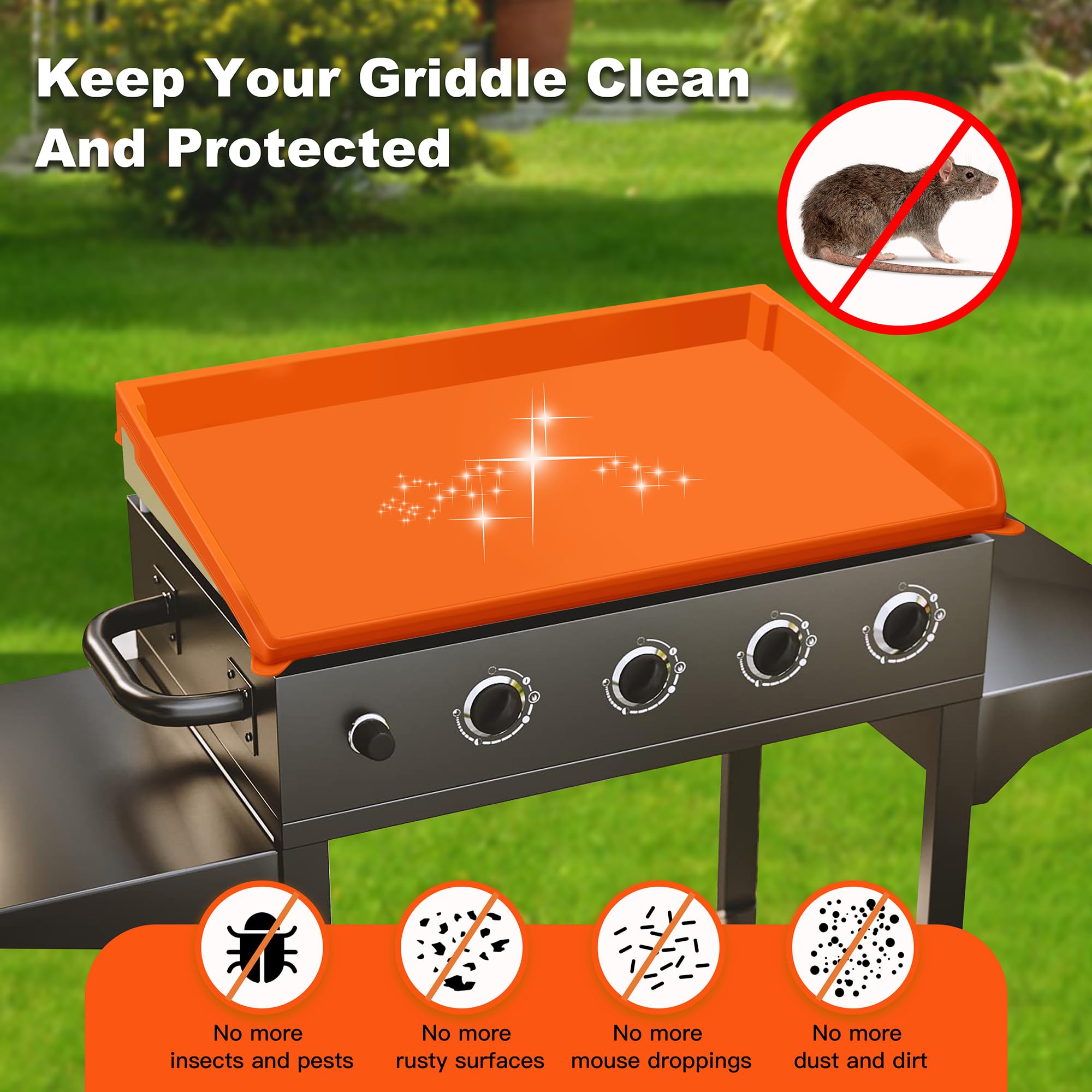 NancyL Silicone Cover Mat for Blackstone 28" XL Griddle on griddle