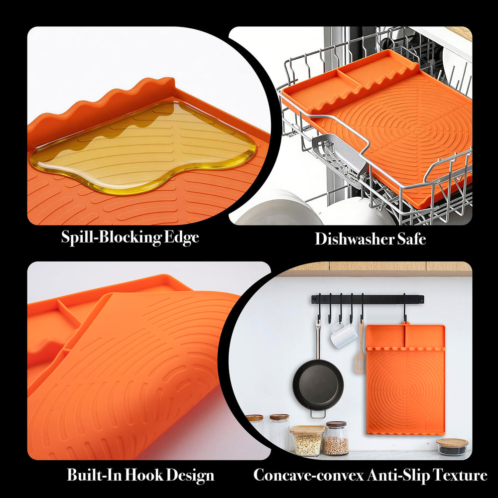 NancyL Silicone Grill Mat rolled up for storage