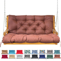 NANGELRN Porch Swing Cushion Coffee colour front view