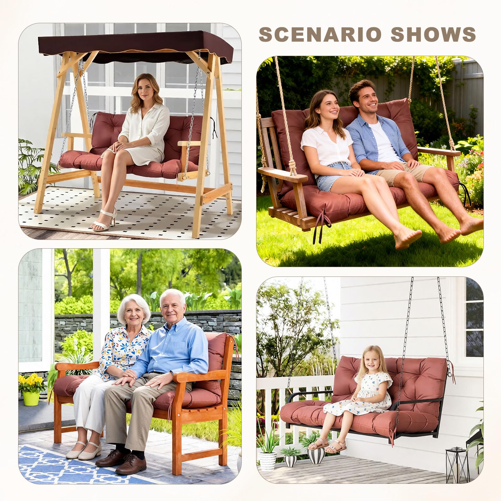 NANGELRN Porch Swing Cushion packaging view