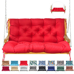 NANGELRN Porch Swing Cushion red model front view with backrest