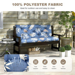 NANGELRN Porch Swing Cushion Tropical Leaf backrest detail