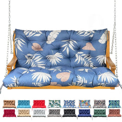 NANGELRN Porch Swing Cushion Tropical Leaf front view
