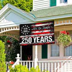 NASIAN 250 Year American Anniversary Flag displayed outdoors
