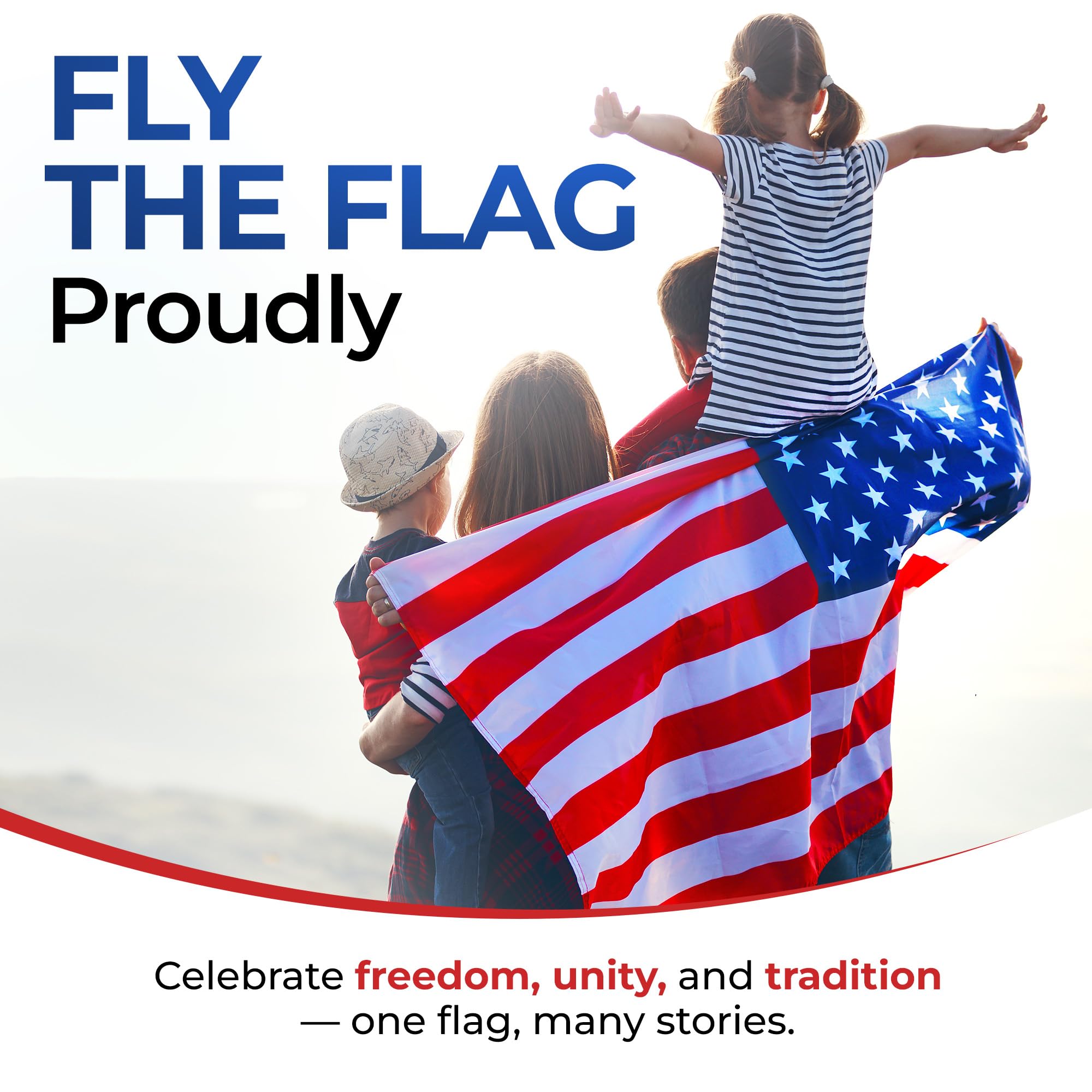 NatFlag American Flag 3x5 FT close-up of sewn stripes