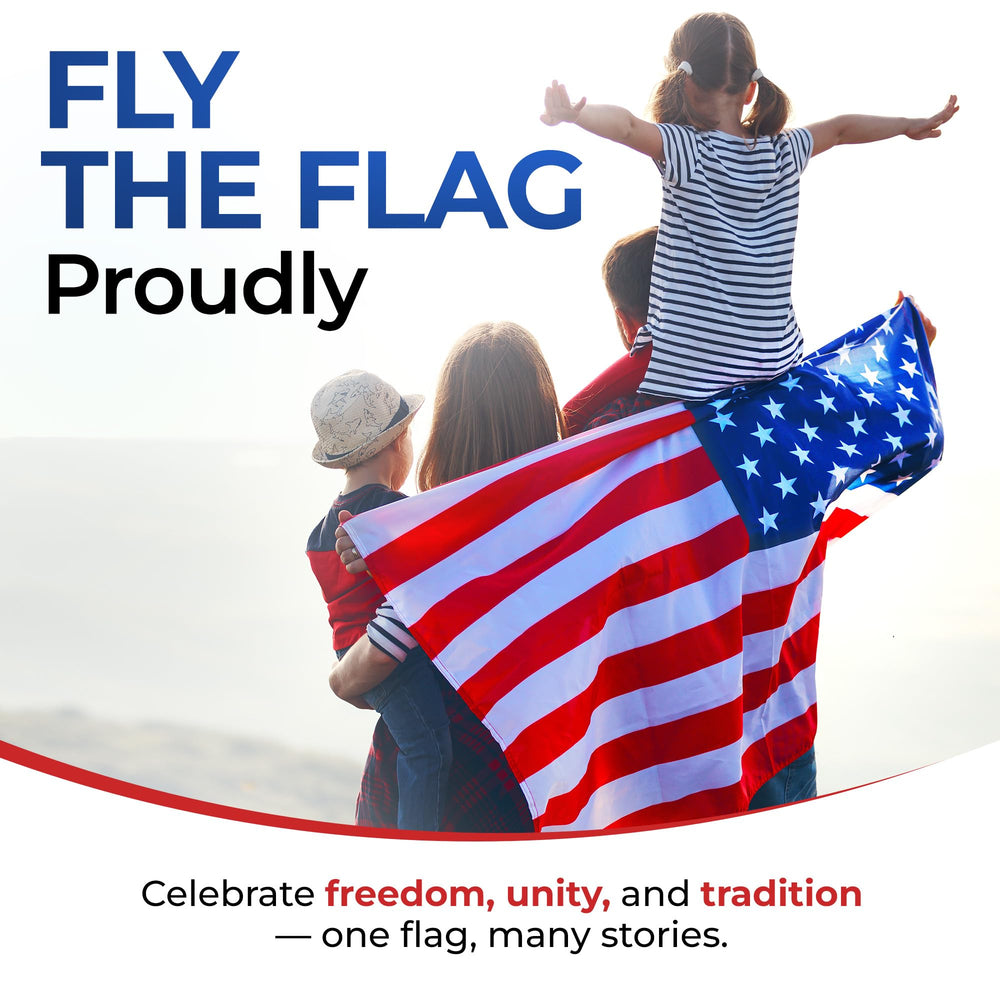 NatFlag American Flag 3x5 FT close-up of sewn stripes