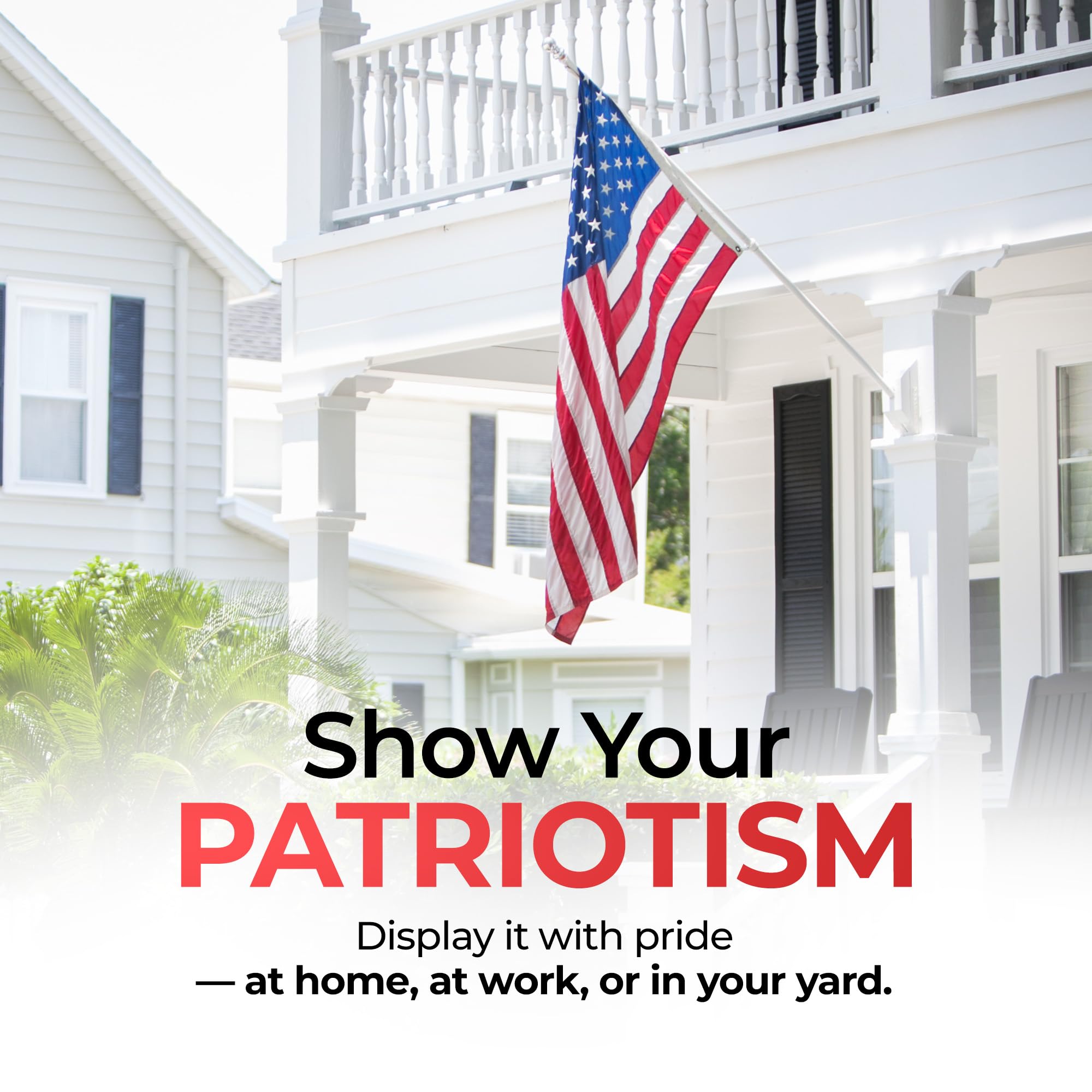 NatFlag American Flag 3x5 FT in a garden setting