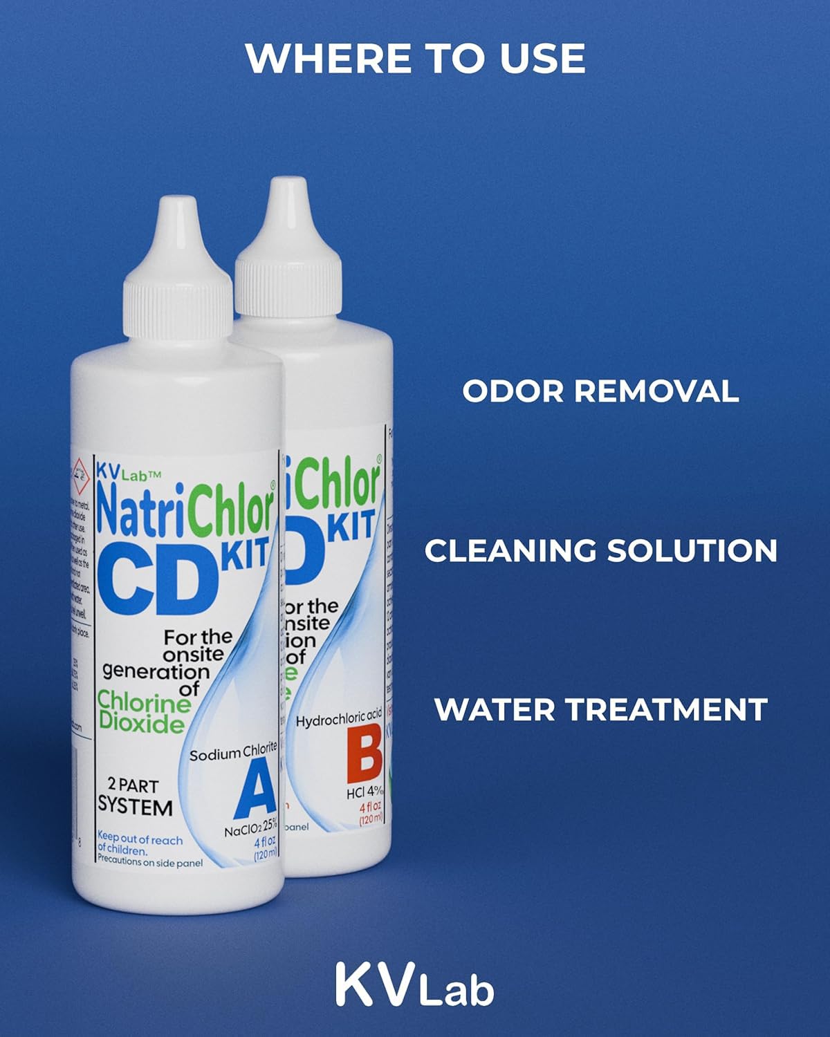 NatriChlor Chlorine Dioxide bottle with drops displayed
