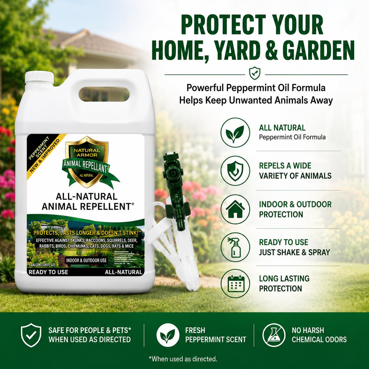 Natural Armor Animal Repellent 128 Fl Oz with packaging