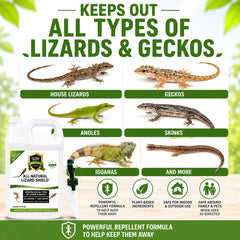 Natural Armor Lizard & Gecko Repellent 128 oz bottle side view