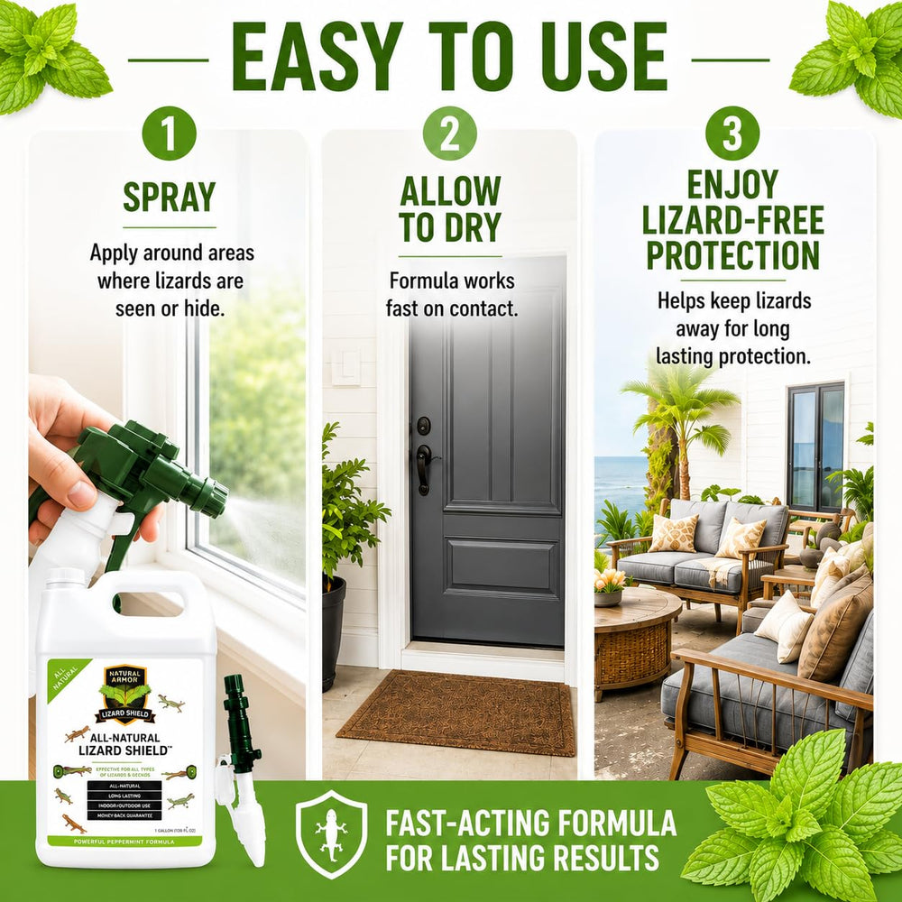 Natural Armor Lizard & Gecko Repellent peppermint scent