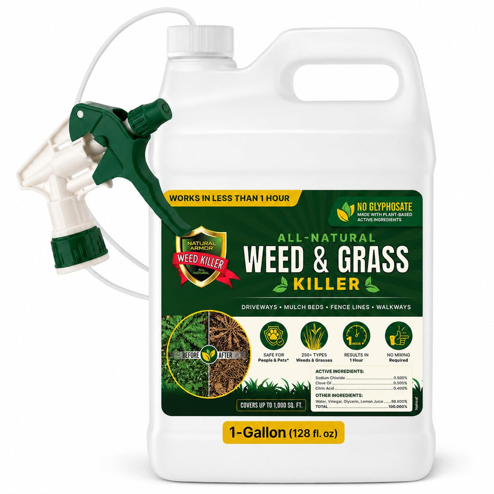 Natural Armor Weed & Grass Killer 128 oz spray bottle front view