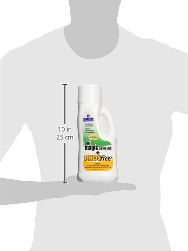 Natural Chemistry Pool Magic + PHOSfree 1L bottle in pool setting