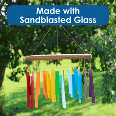 Natural driftwood top of the wind chime