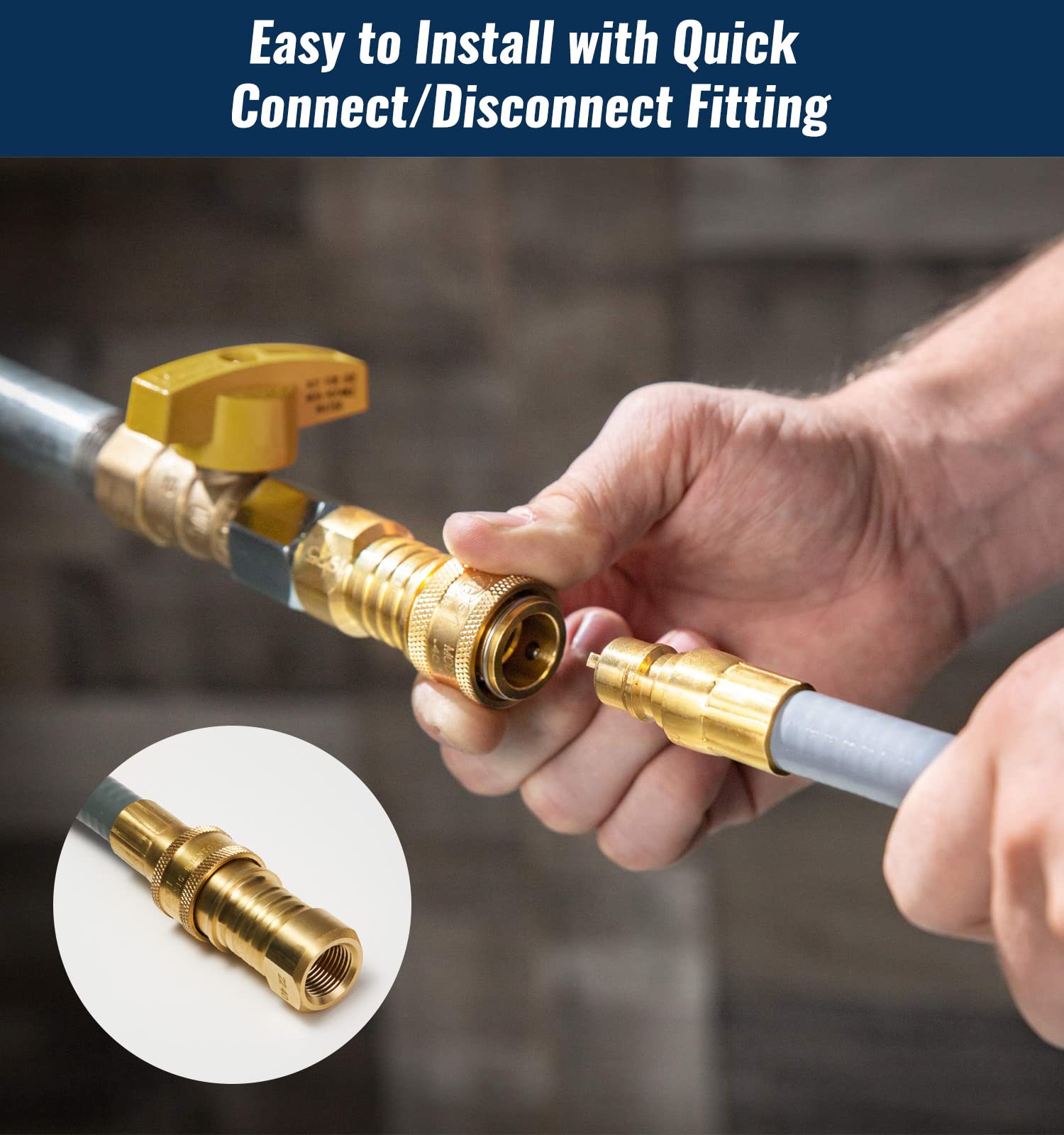 Natural gas orifices included in the conversion kit
