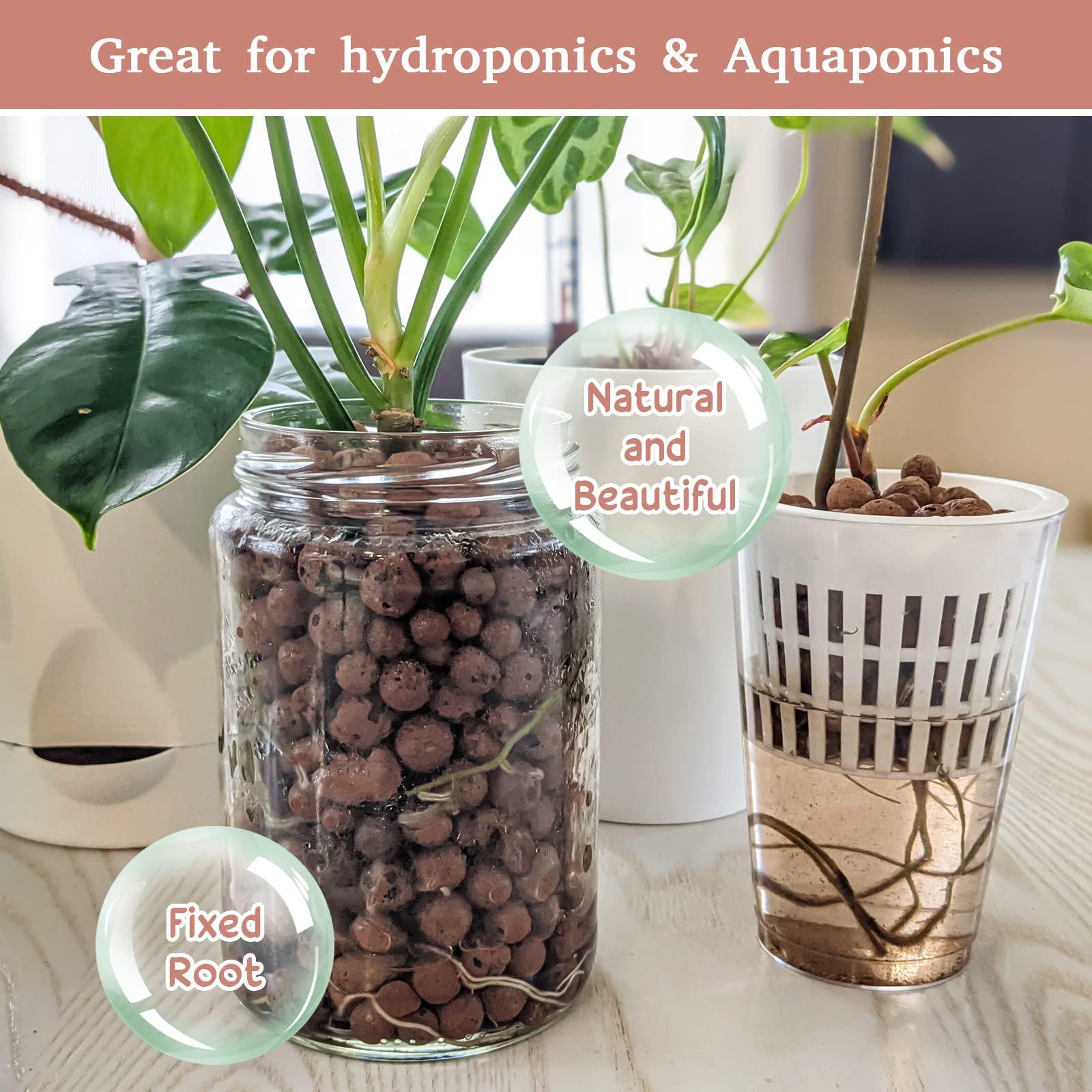 Natural round shape of Legigo Clay Pebbles