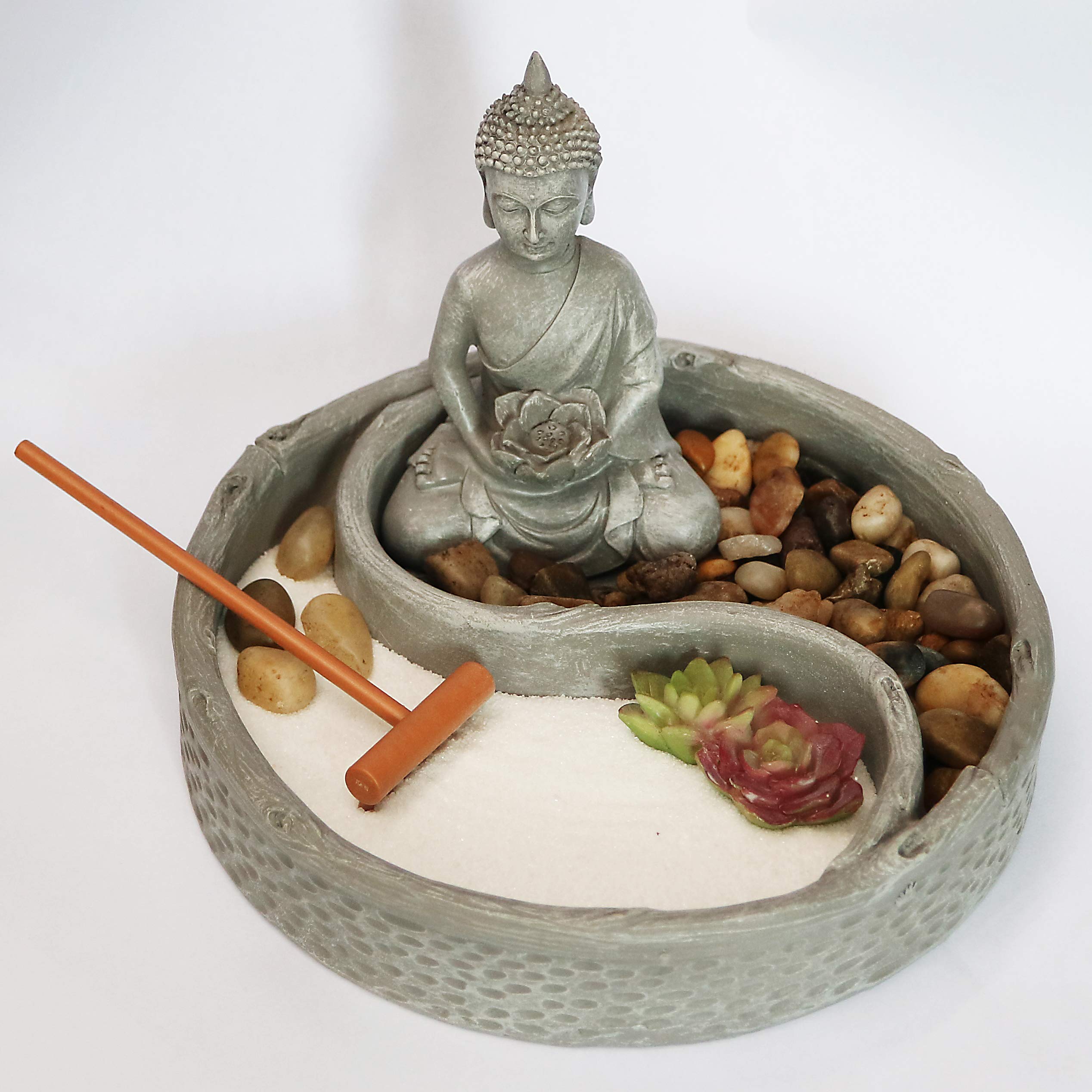 Natural sand in Nature's Mark Mini Zen Garden Kit