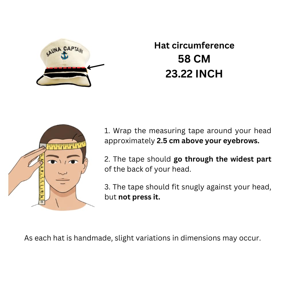 Natural Textile Sauna Captain Trapper Hat packaging dimensions