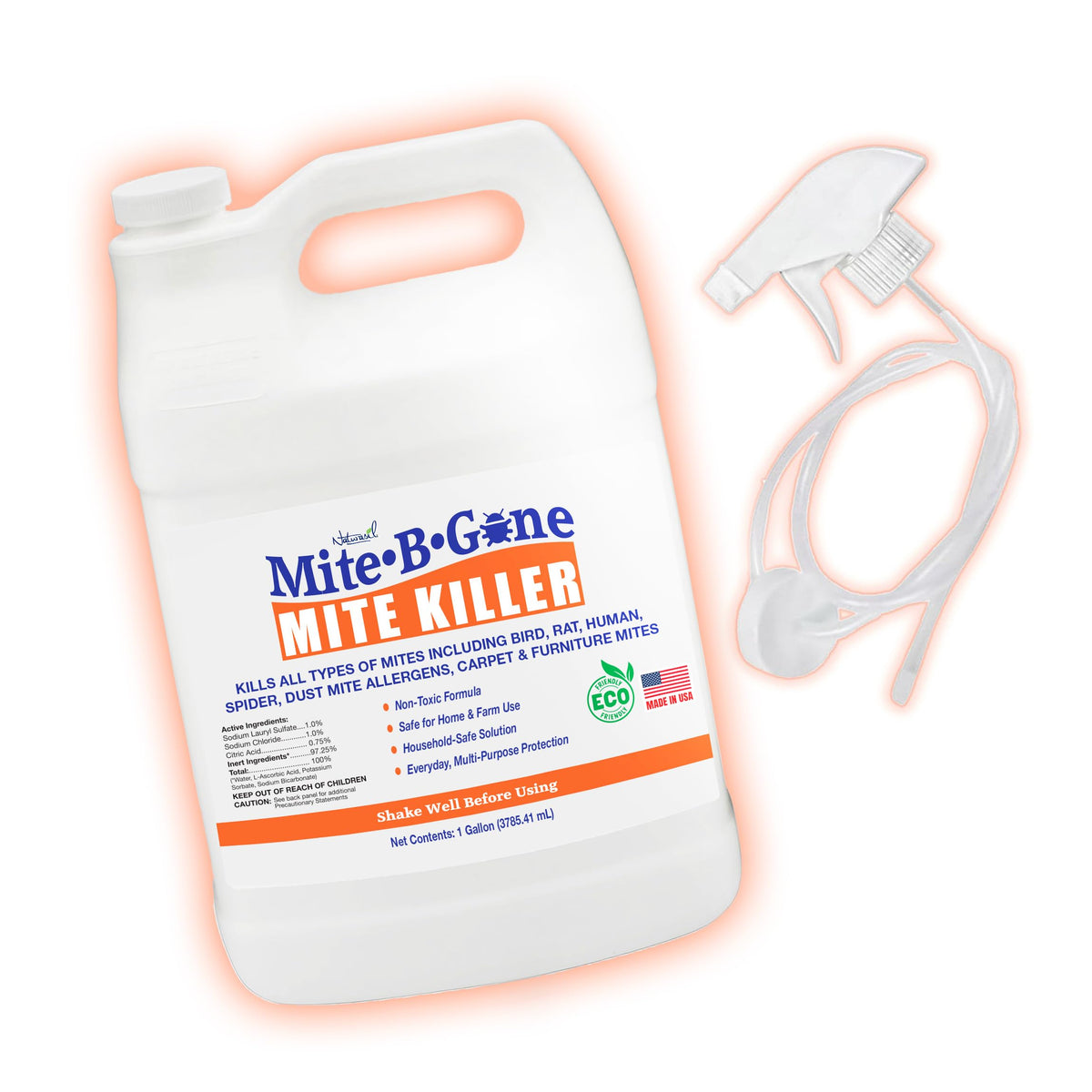 Naturasil Mite-B-Gone Dust Mite Spray 128 Fl Oz front view