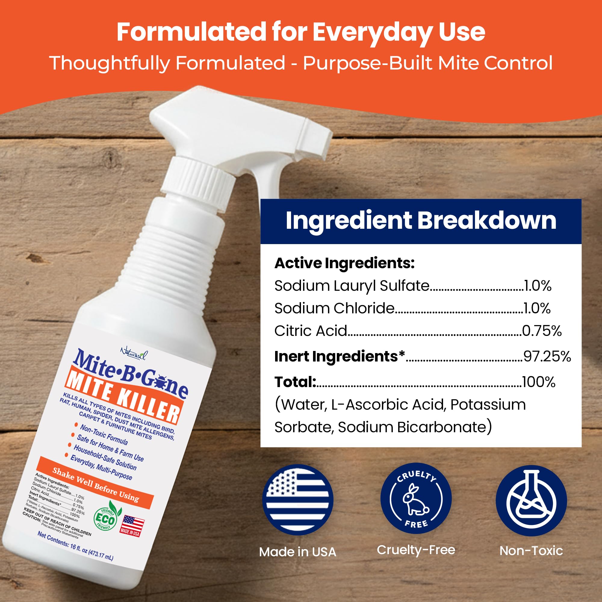 Naturasil Mite-B-Gone Dust Mite Spray on a farm