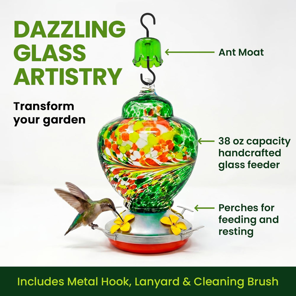 Nature Gear Hummingbird Feeder side view with ant moat