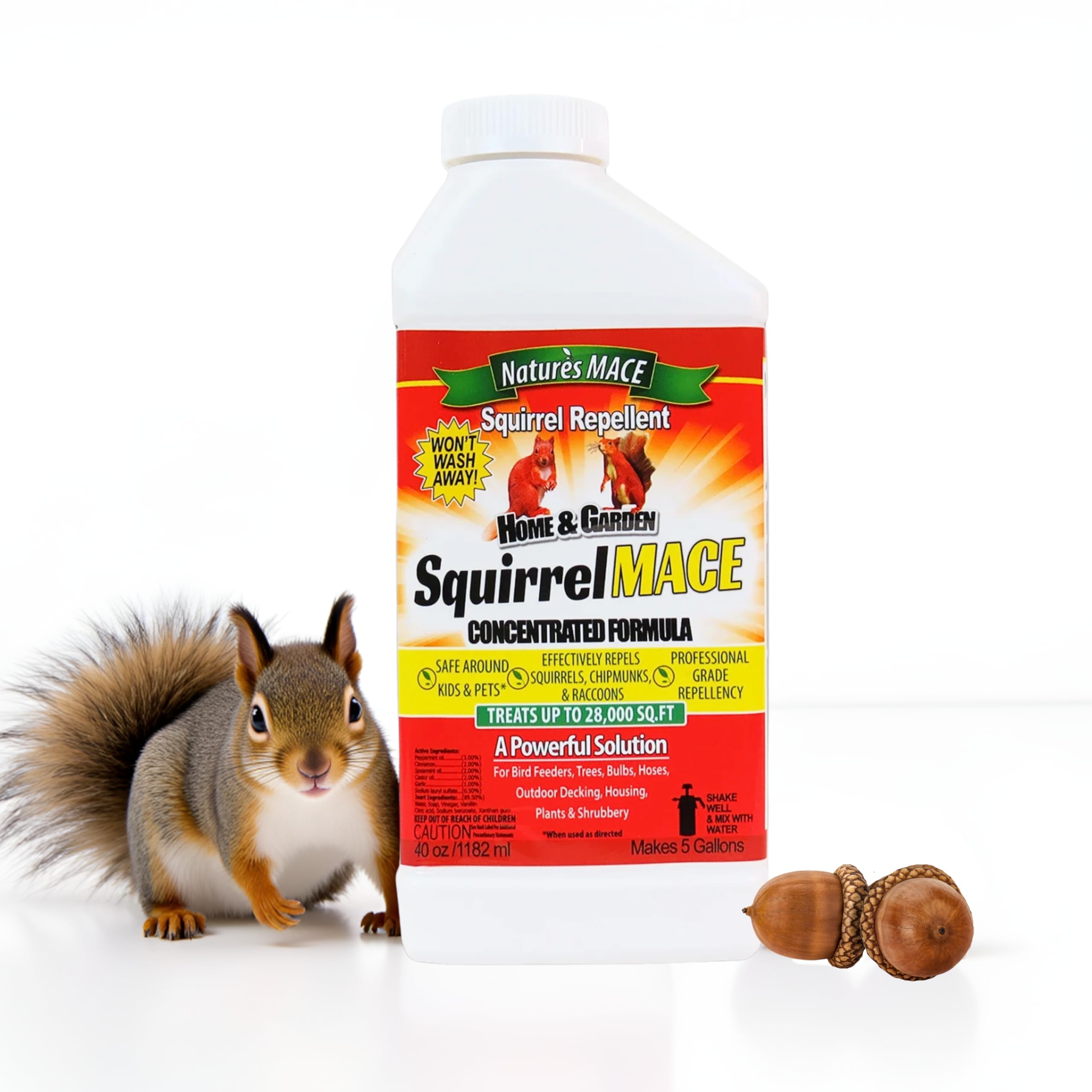 Nature's MACE Squirrel Mace Repellent 40 oz front view
