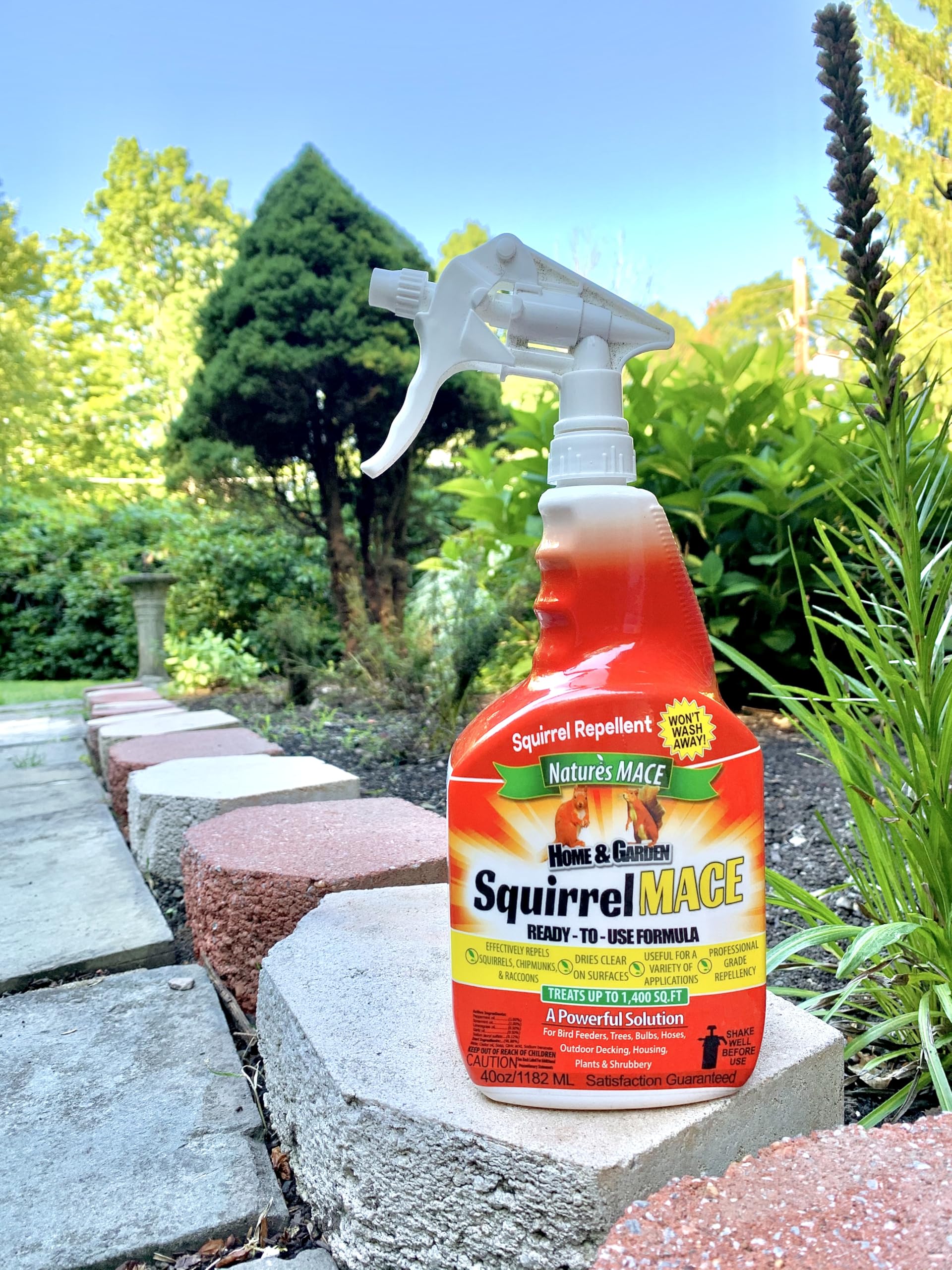 Nature's MACE Squirrel Mace Repellent 40 oz ingredients list