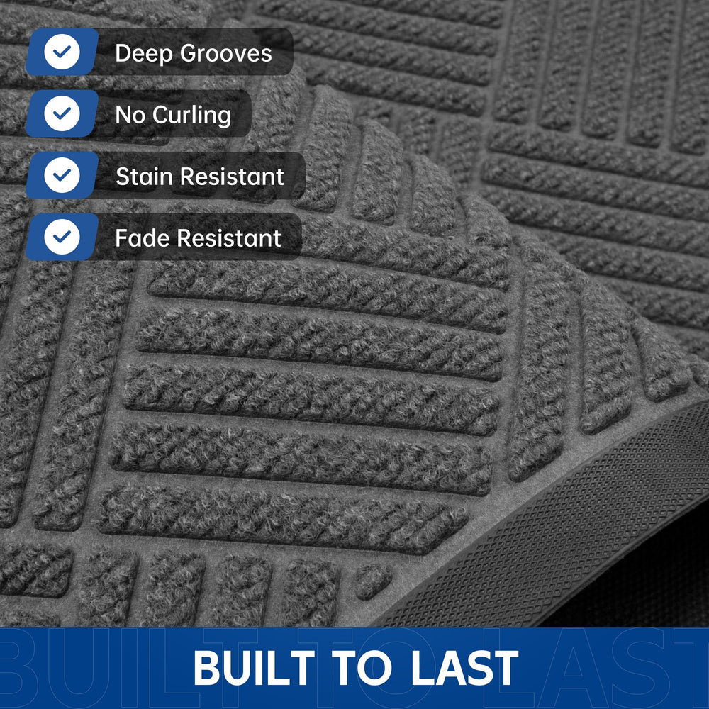 Naturei door mat with non-slip rubber backing