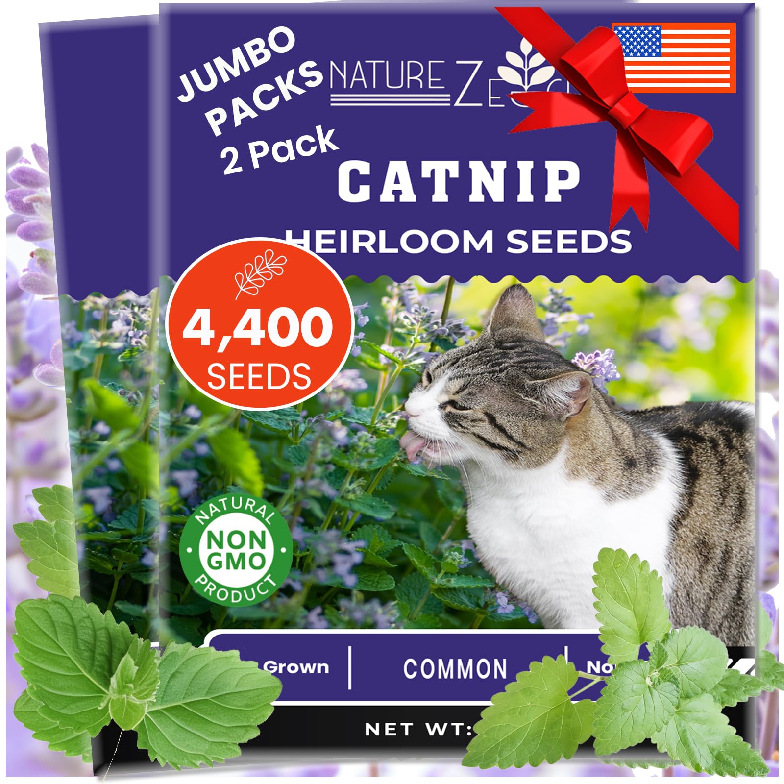 NatureZ Edge Catnip Seeds 2.6 grams front view