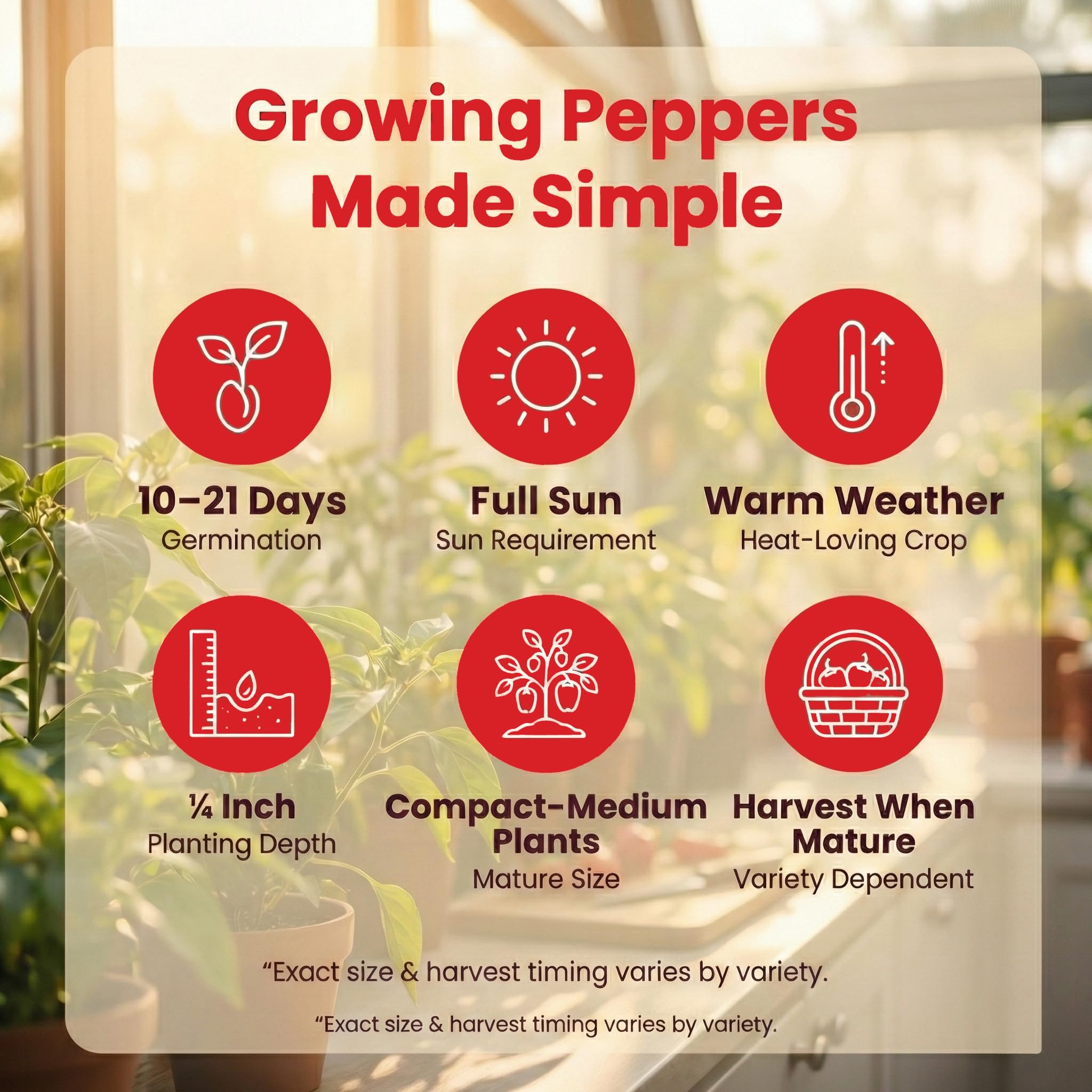 NatureZ Edge pepper seeds variety pack with seeds visible