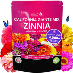 NatureZ Edge Zinnia Seeds 1 oz package front view